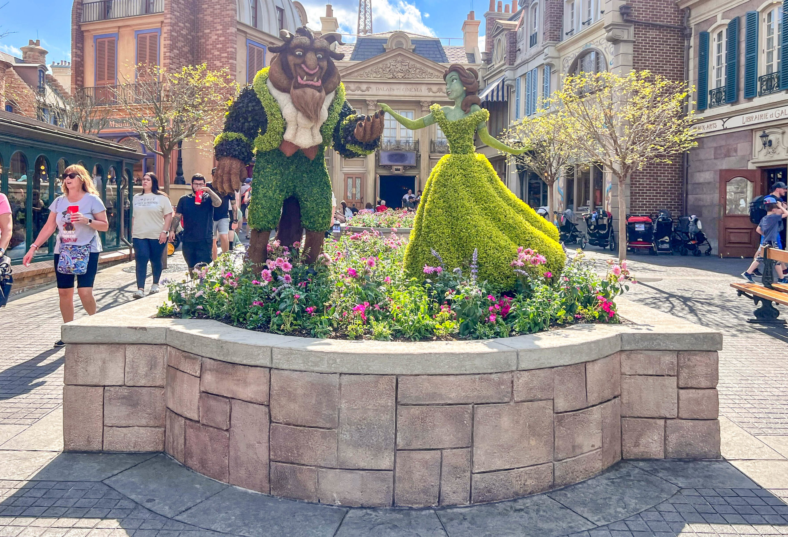 Belle and the Beast Topiaries