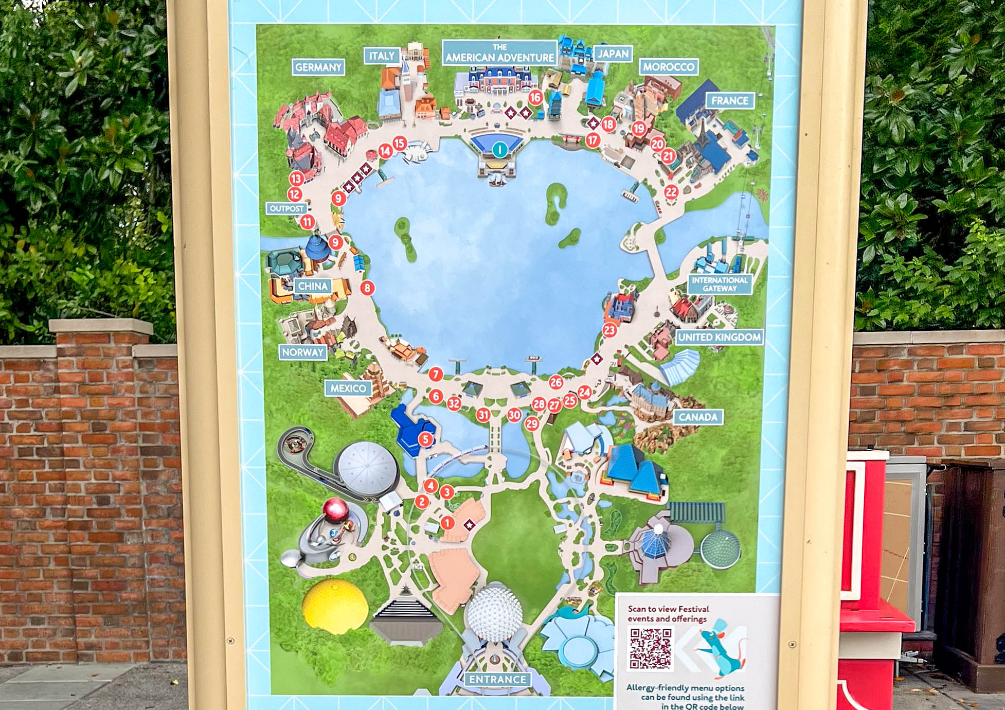 PHOTOS 2023 Food & Wine Festival Map Spotted in Disney World