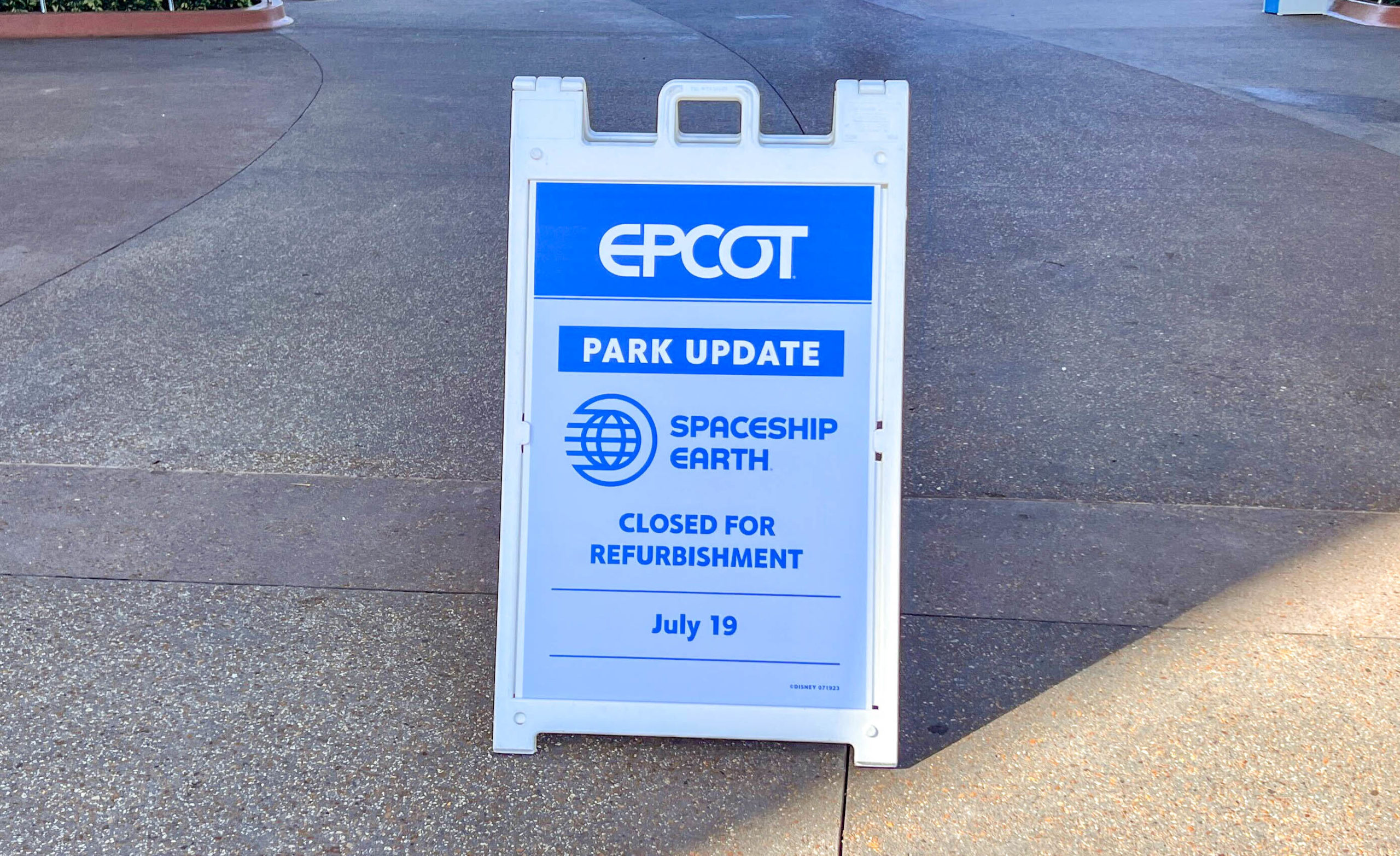 Spaceship Earth closed for refurbishment