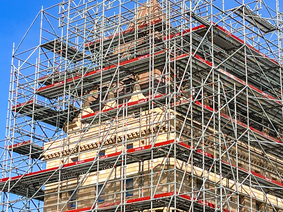 Canada Pavilion Construction Scaffolding