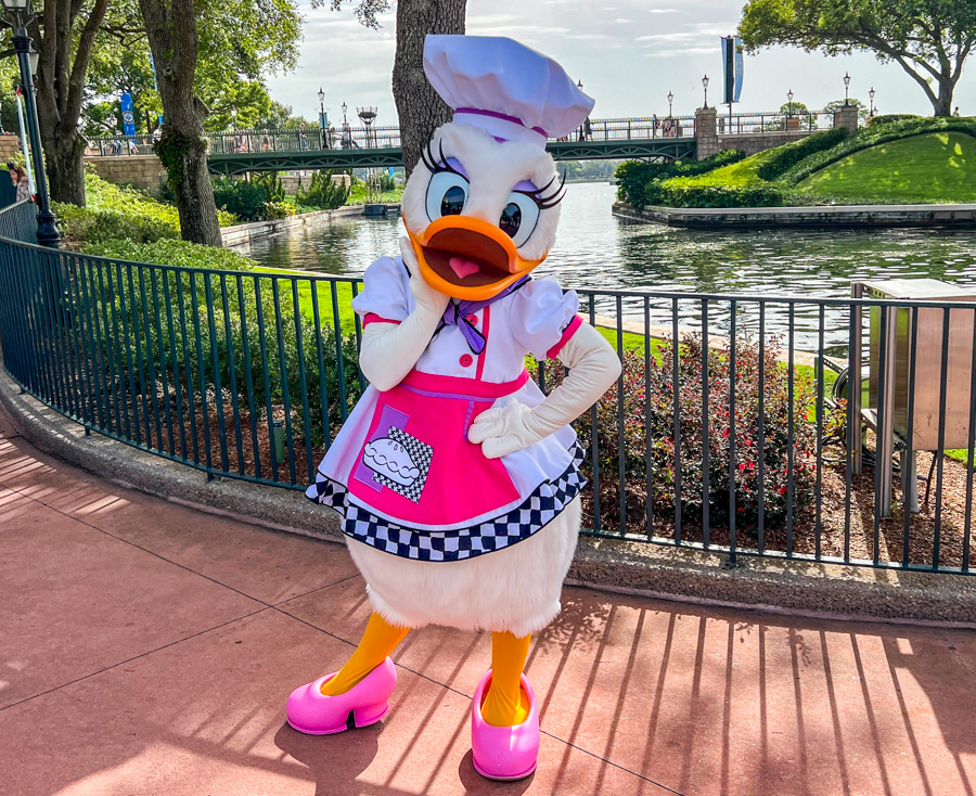 Daisy 2023 EPCOT Food and Wine Festival Chef Outfit Character Meet and Greet