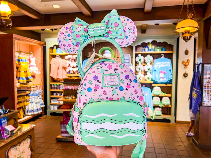 Macaron Loungefly Minnie Mouse Ears Mini Backpack