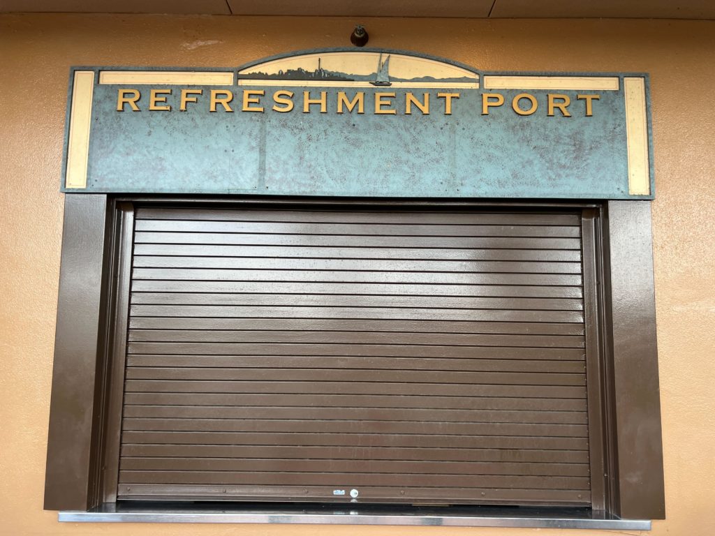 Refreshment Port Closed for Refurbishment 