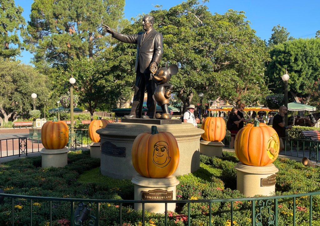 The character pumpkins are back by the Partners Statue!
