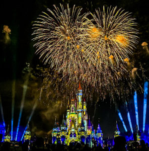 2023 Mickey's Not So Scary Halloween Party Not So Spooky Spectacular Fireworks Cinderella Castle Stock