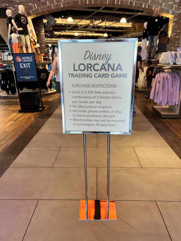 Disney Lorcana Starter Packs Sell Out At Disney Springs 