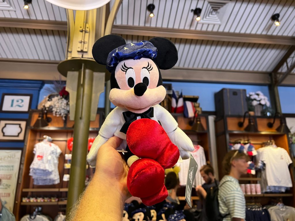 French MIckey and Minnie plush