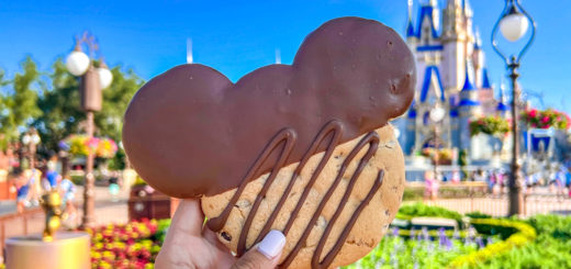 Mickey-Shaped Chocolate Chip Cookie
