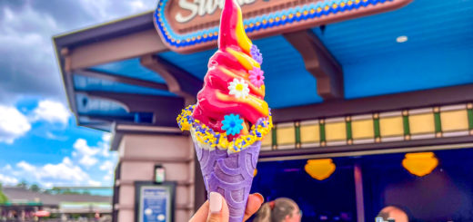 Disney Springs World Princess Week Rapunzel Cone Swirls on the Water Dole Whip
