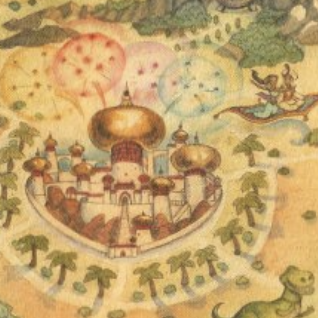 Disney Treasure Map Easter Eggs_ Aladdin Agrahba