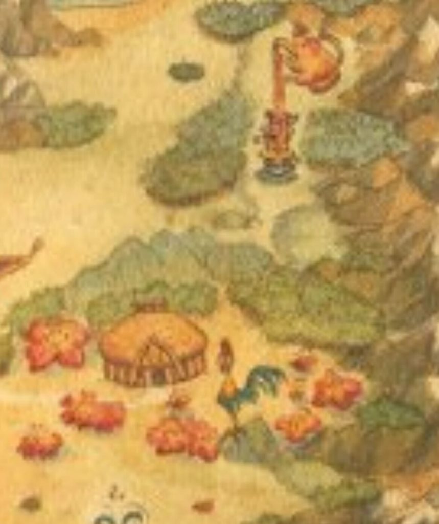 Disney Treasure Map Easter Eggs_ Moana Village Hei Hei