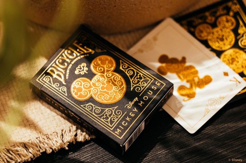 Disney golden mickey playing cards