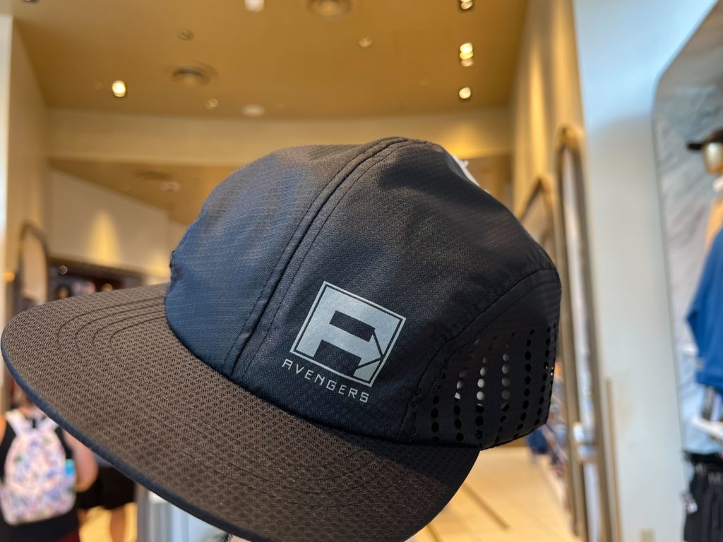 The ball cap also features a stitched brim. 
