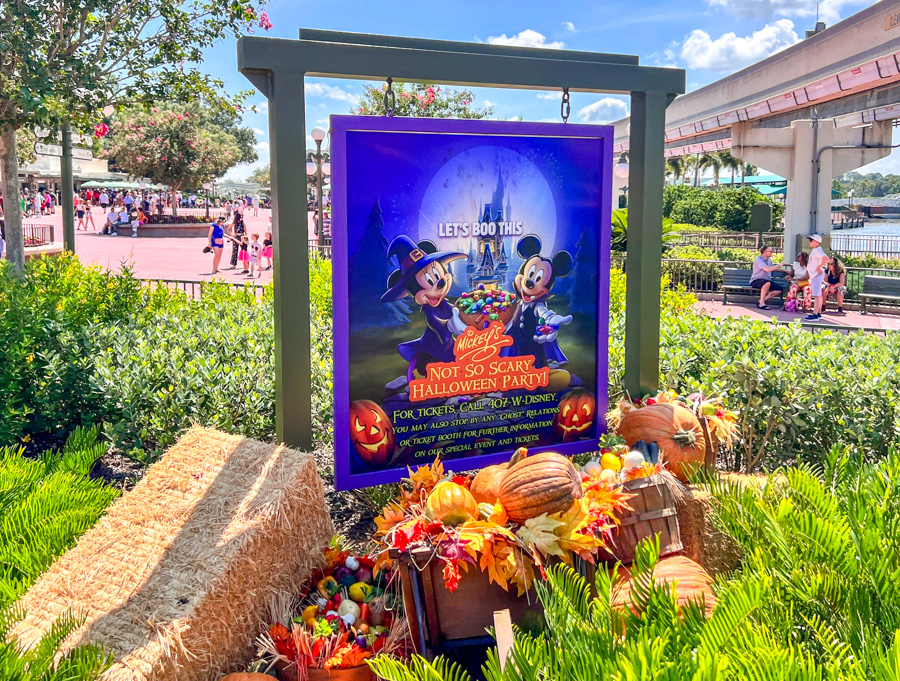 Mickey's Not So Scary Halloween Party Sign