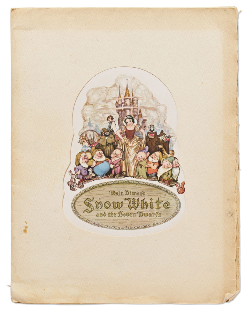 Snow White and the Seven Dwarfs Program Signed By Walt