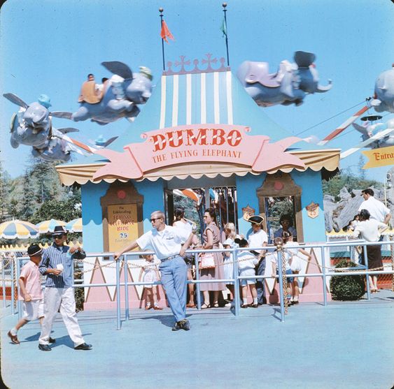 dumbo the flying elephant ride disneyland