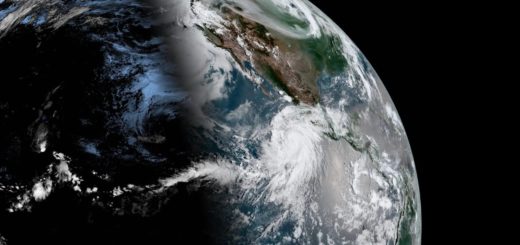 Orbital view of Hurricane Hillary on August 18th, 2023
