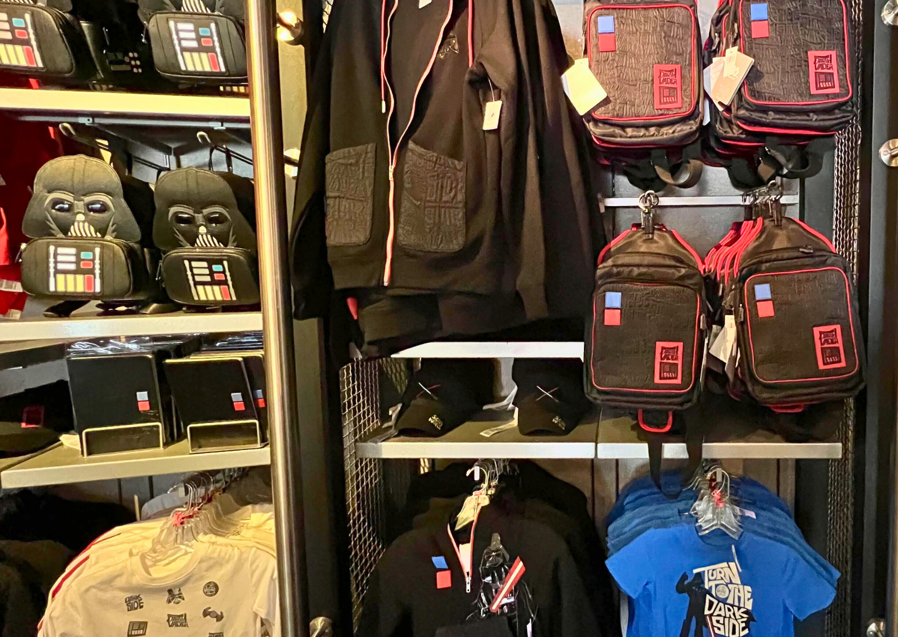 Wall of 'Star Wars' merchandise