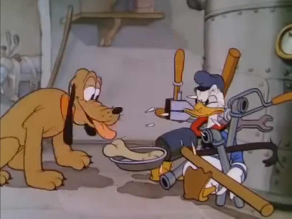 Donald and Pluto 
