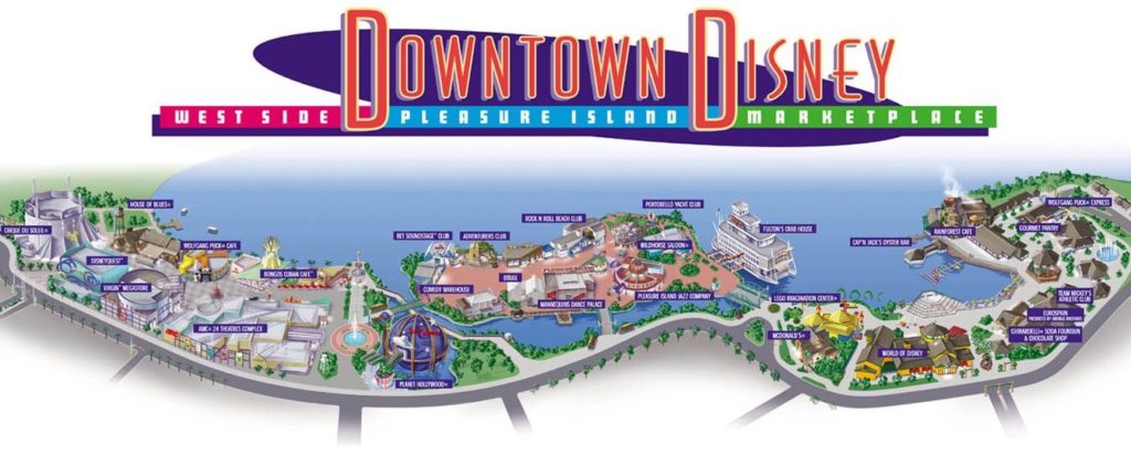 Downtown Disney Map