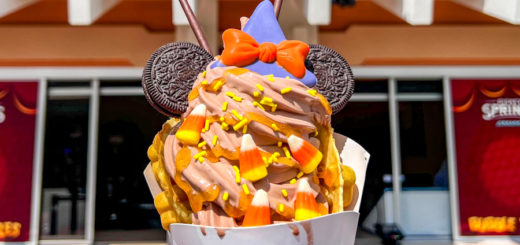 Halloween Minnie Waffle Sundae Marketplace Snacks Disney Springs