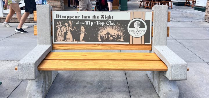 Hollywood Tower Hotel Tower of Terror bench wraps
