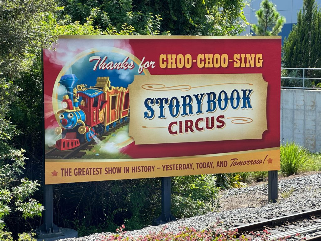 Storybook Circus Billboard Walt Disney World Railroad