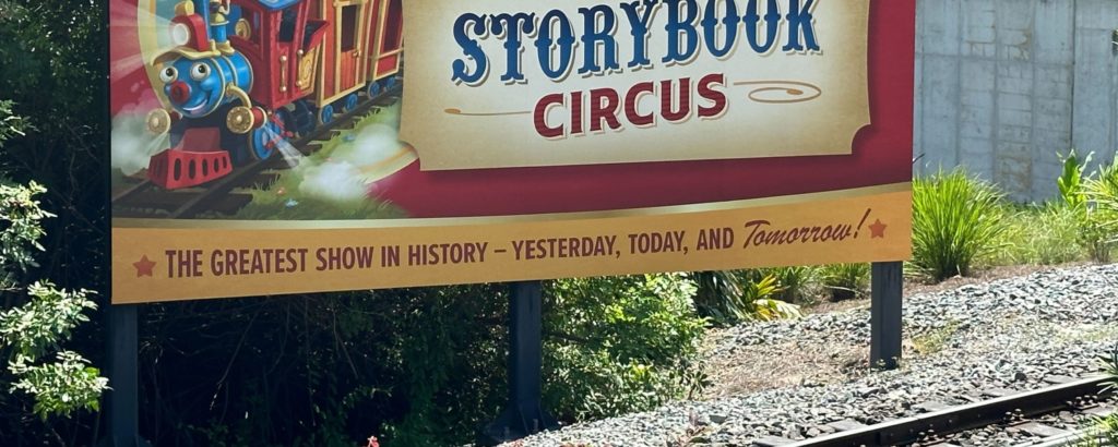 Storybook Circus Billboard Walt Disney World Railroad