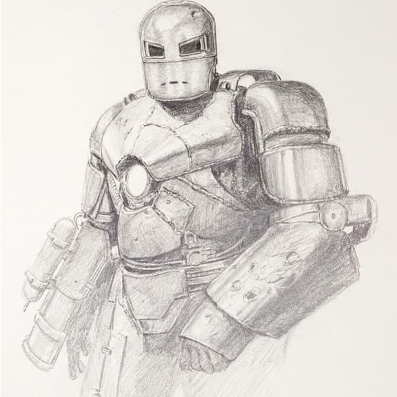 Iron Man sketch auction
