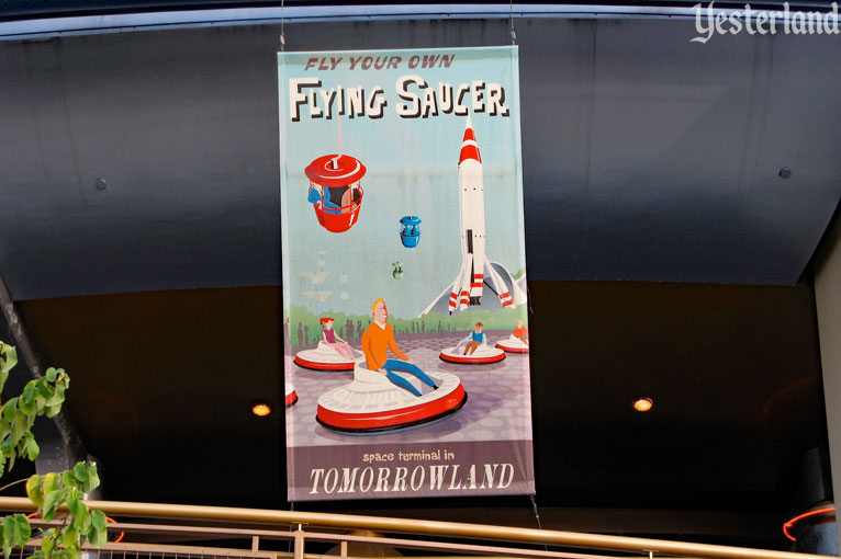 Tomorrowland Flying Saucers poster