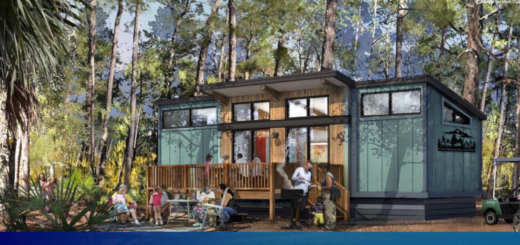 Artist rendering of the new cabins at Disney's Fort Wilderness Resort