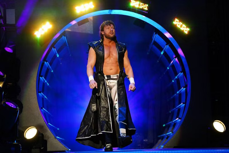 Kenny Omega at the AEW entrance tunnel