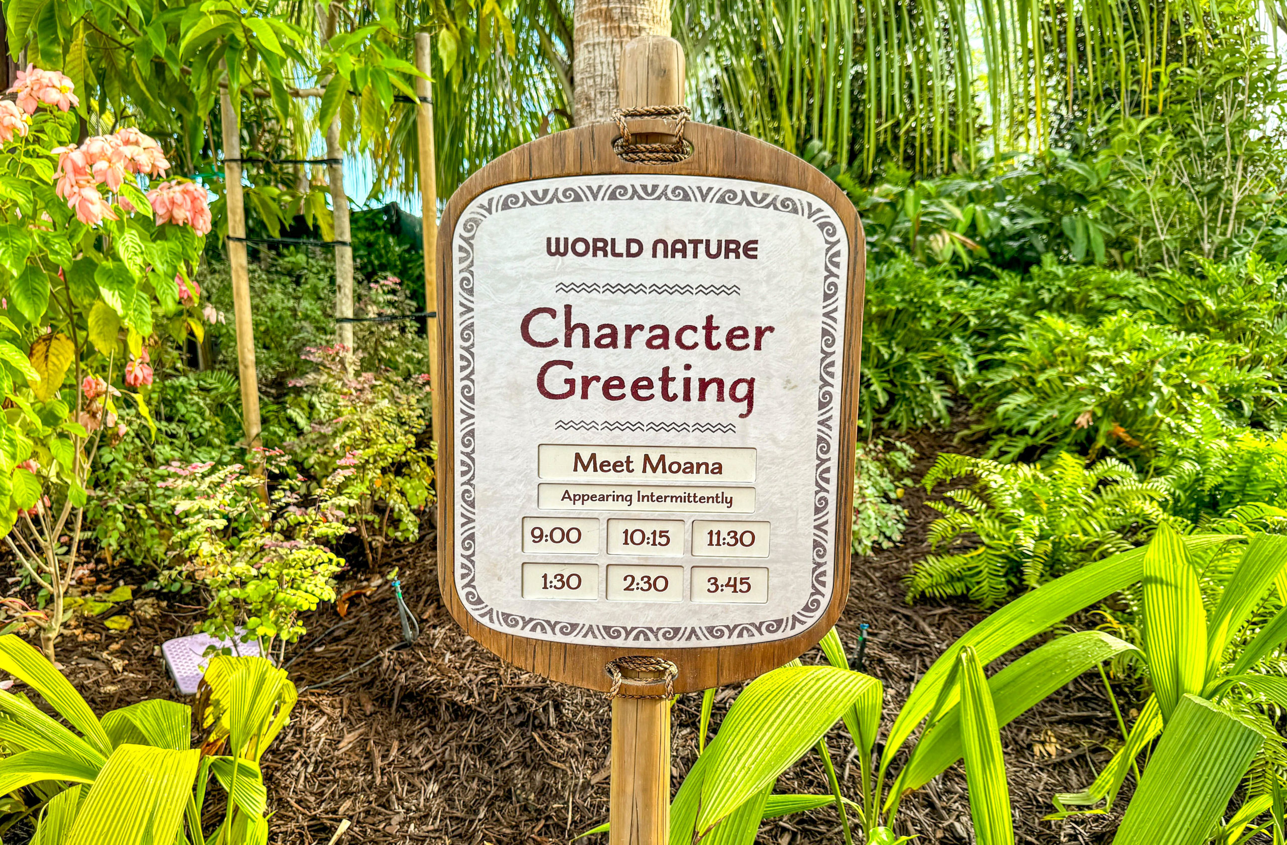 Character Greeting Sign