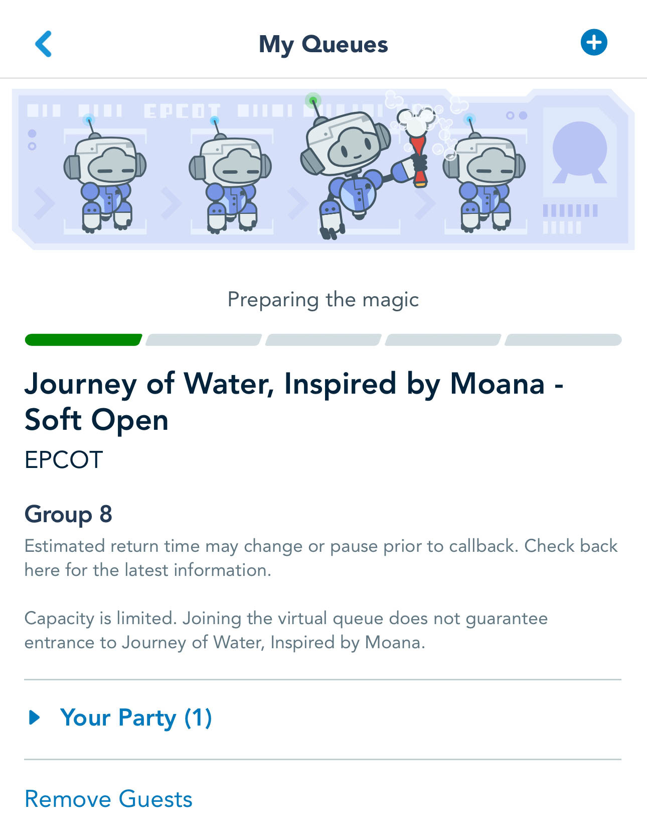 Moana, Journey of Water, EPCOT, virtual queue