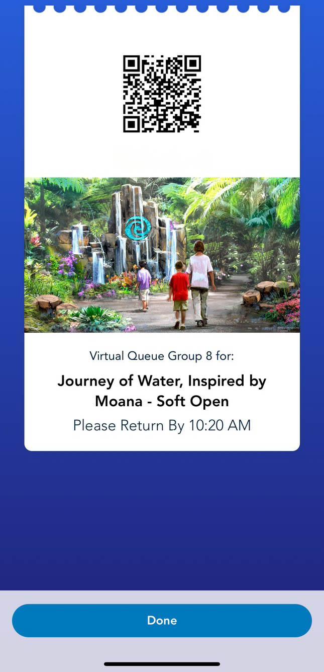 Moana, Journey of Water, EPCOT, virtual queue