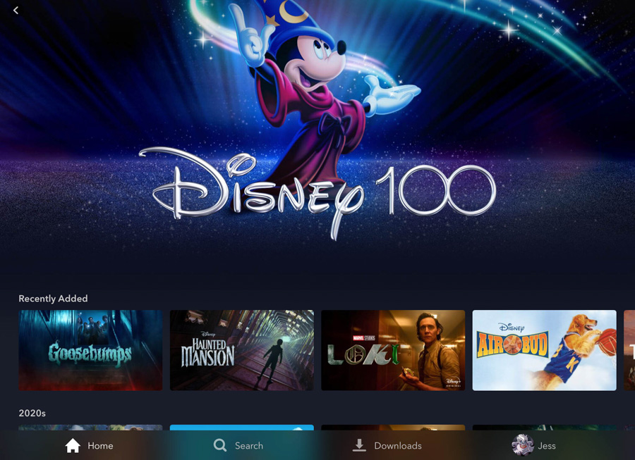 Disney100 100th Anniversary Disney+ Library Streaming
