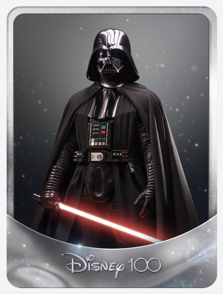 Disney100 Darth Vader Star Wars Trading Card