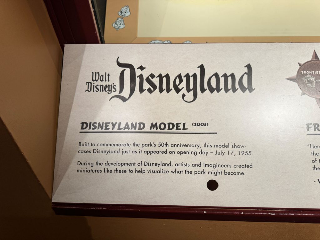 Walt Disney Presents Disneyland Model