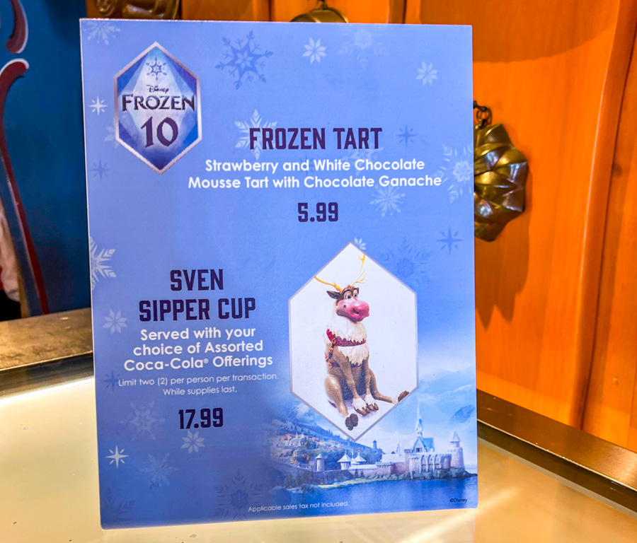 Frozen 10th Anniversary Tart Kringla og Kafe Norway Pavilion Anna Elsa