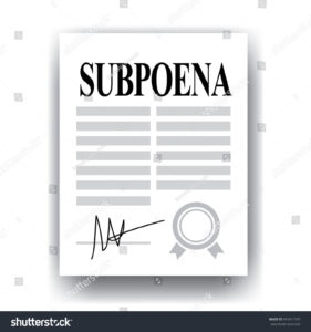 subpoena 
