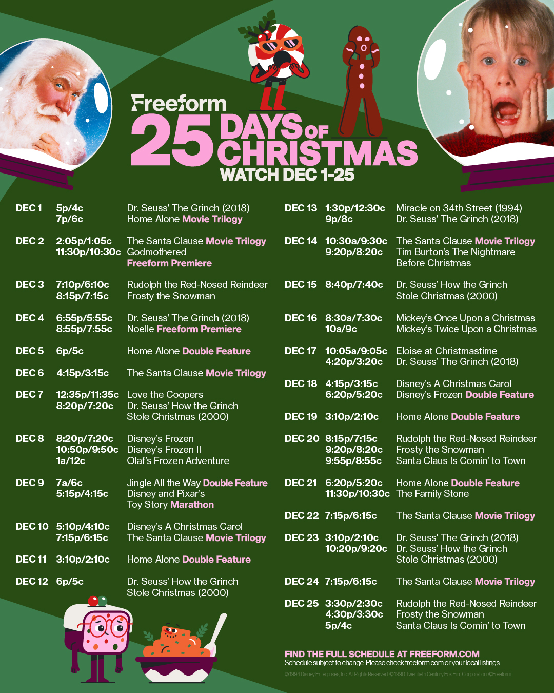 Freeform 25 days of Christmas