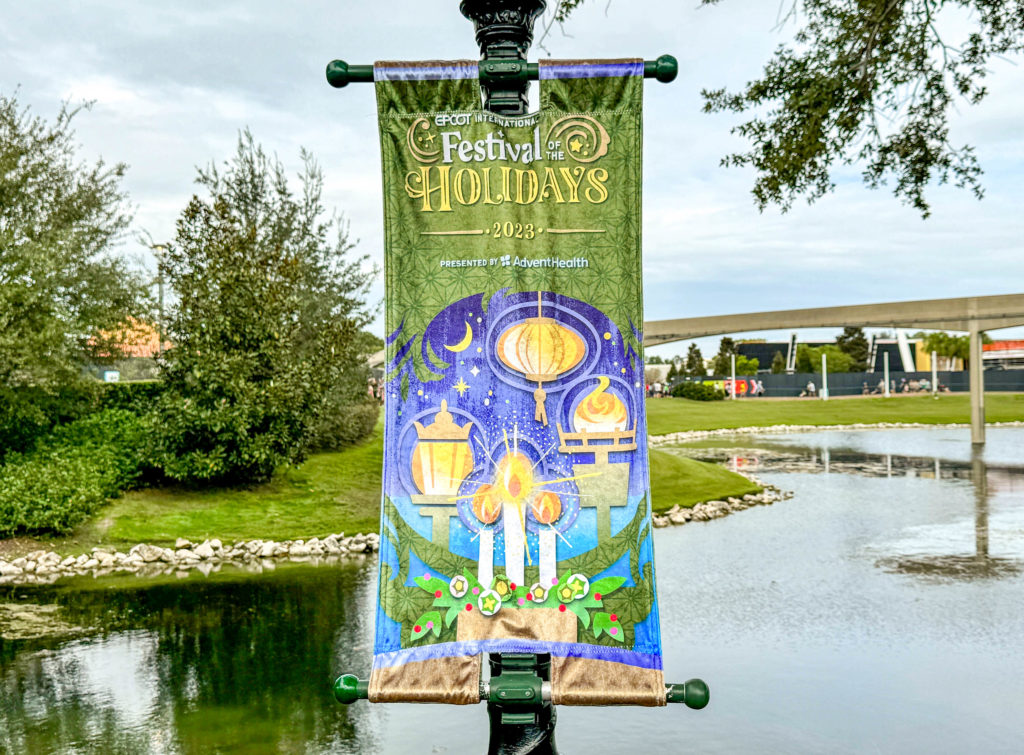 2023 EPCOT International Festival of the Holidays Decor Signs Banners