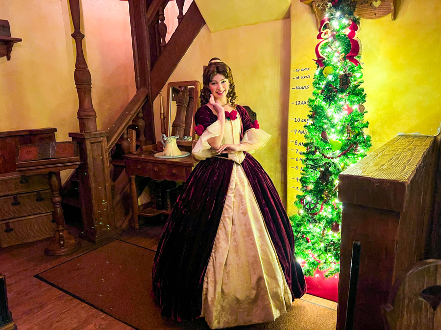 2023 Mickey's Very Merry Christmas Party Belle Christmas Outfit Meet and Greet