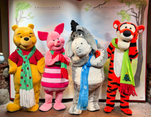 2023 Mickey's Very Merry Christmas Party Winnie the Pooh Eeyore Tigger Piglet Holiday Meet and Greet