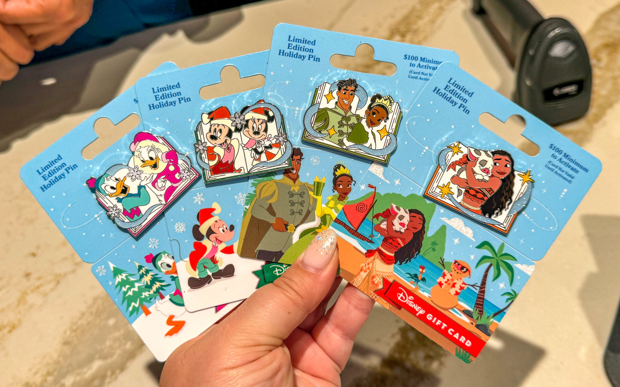 Disney Holiday 2022 Gift Card Pins - Disney Pins Blog