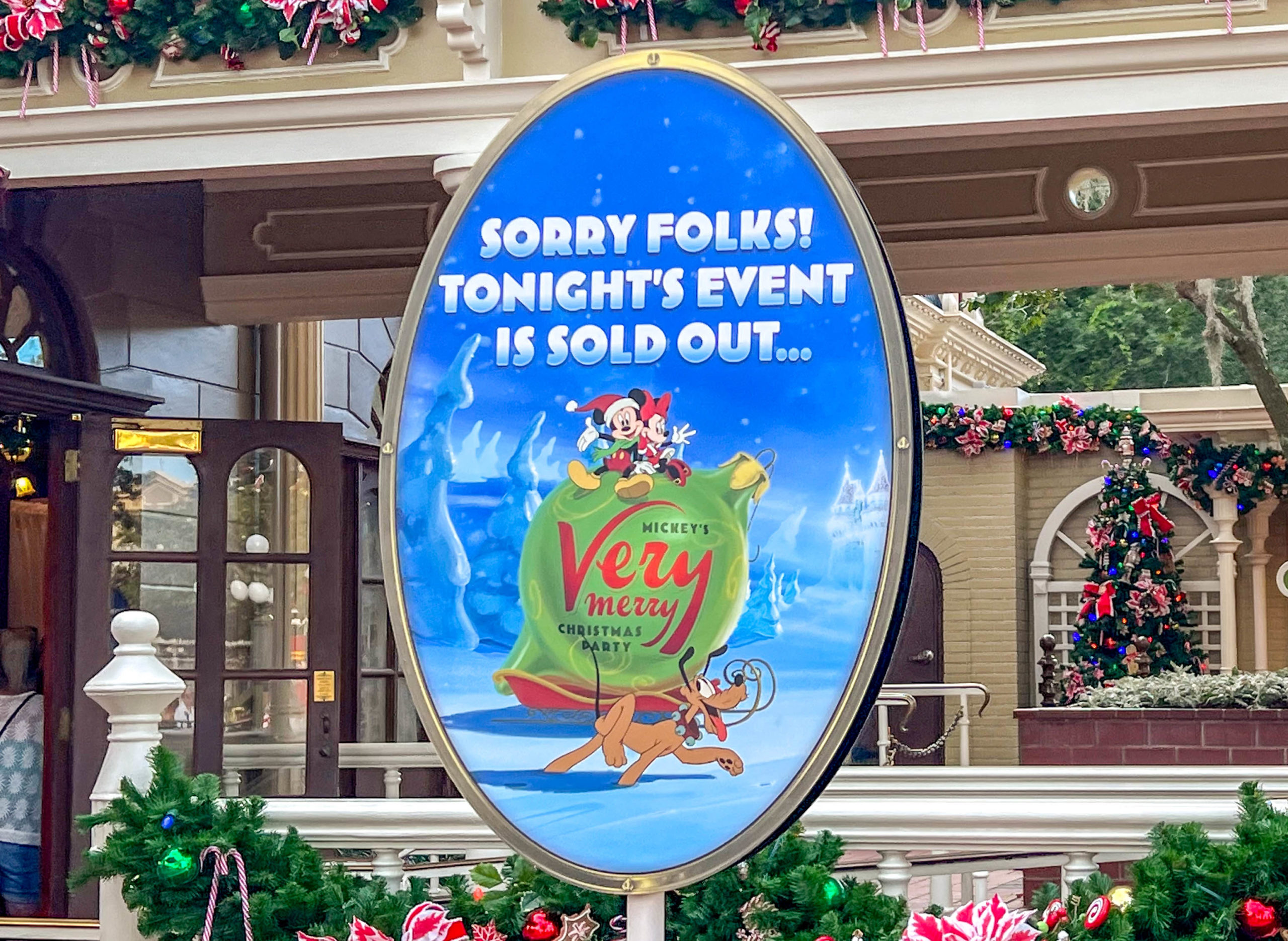 Mickey's Very Merry Christmas Party is sold out