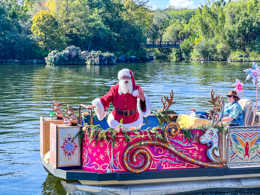 Animal Kingdom Holidays Christmas Flotillas Santa Pluto Scrooge Band