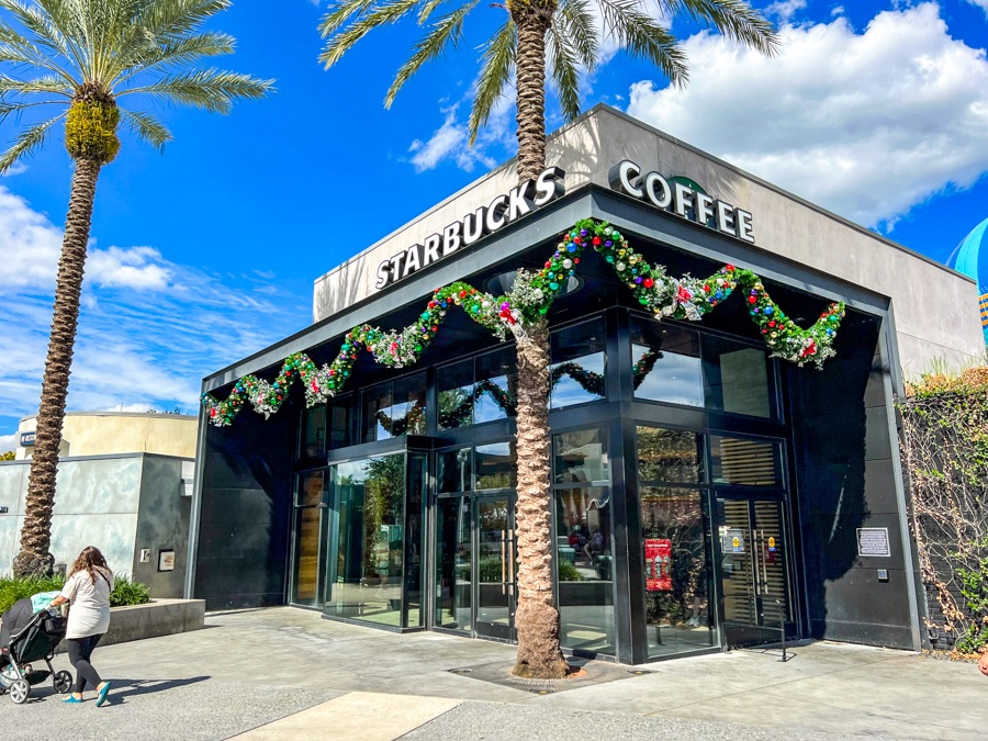 Disney Springs Holiday Christmas Decorations 2023 Starbucks