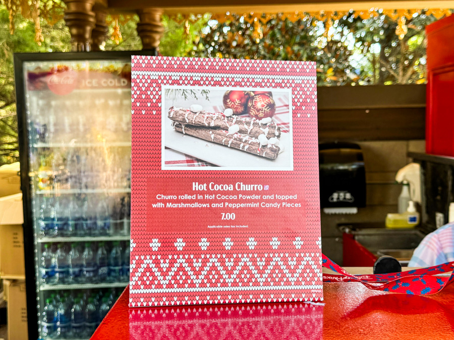 Hot Cocoa Churro Outdoor Vending Carts Magic Kingdom Christmas Holiday