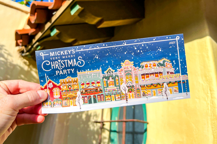 Mickey's Very Merry Christmas Party Map Ornament 2023